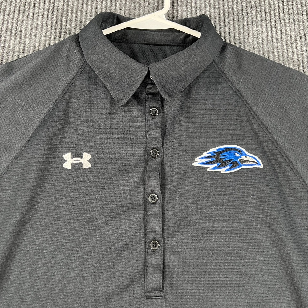 Olathe Northwest Ravens Womens Shirt Polo Large Black Under Armour New NWT